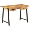 vidaXL Bureau avec tiroirs 105x55x70 cm bois de manguier massif et fer