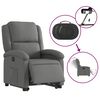 vidaXL Fauteuil inclinable &eacute;lectrique gris fonc&eacute; tissu