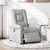 vidaXL Fauteuil inclinable électrique gris nuage tissu