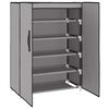 vidaXL Armoire &agrave; chaussures Gris 60x28x90 cm Tissu