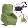 vidaXL Fauteuil de massage inclinable Vert clair Velours