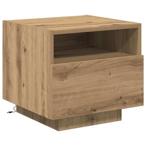 vidaXL Cabinet de chevet Ch&ecirc;ne artisanal 40 x 39 x 37 cm