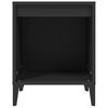 vidaXL Tables de chevet 2 pcs Noir 40x35x50 cm