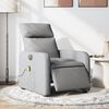 vidaXL Fauteuil de massage inclinable &eacute;lectrique gris clair tissu