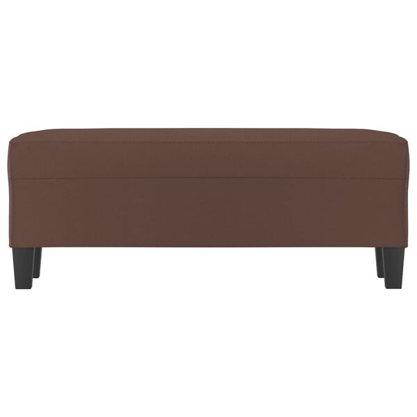 vidaXL Banc Marron 100x35x41 cm Similicuir
