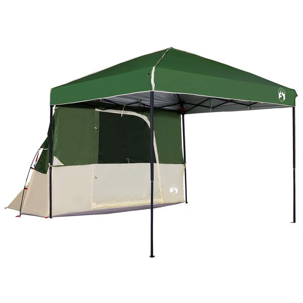 vidaXL Ensemble de Tentes de Camping 2 pcs Vert Taffetas et Tissu