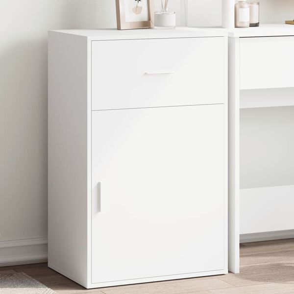 vidaXL Armoire de rangement blanc 56,5x39x90 cm bois d'ing&eacute;nierie