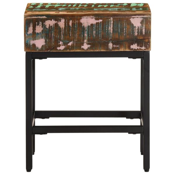 vidaXL Table d'appoint 40x30x51 cm Bois massif de récupération