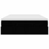 VidaXL Cadre de lit ottoman avec matelas noir 140x200 cm tissu