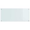 vidaXL Protection de cuisine Blanc 110 x 50 x 0,6 cm verre tremp&eacute;