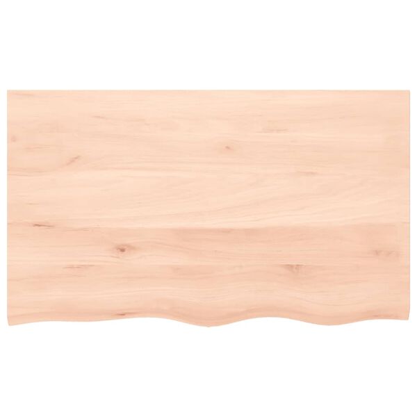 vidaXL &Eacute;tag&egrave;re murale 100x60x(2-6) cm bois de ch&ecirc;ne massif non trait&eacute;