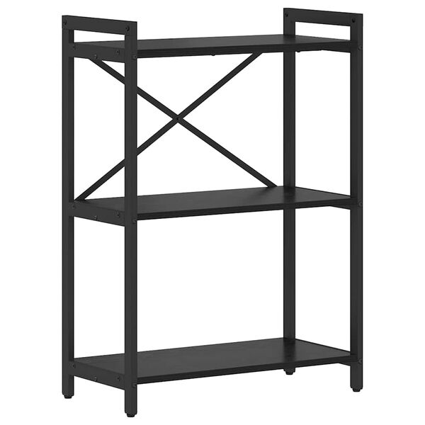 vidaXL &Eacute;tag&egrave;re Ch&ecirc;ne noir 60 x 30 x 85 cm Bois d'ing&eacute;nierie