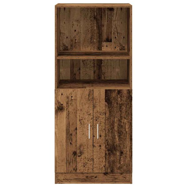 vidaXL Armoire de cuisine vieux bois 57x41,5x131,5 cm bois ing&eacute;nierie