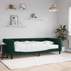 vidaXL Lit de jour avec matelas vert fonc&eacute; 100x200 cm velours