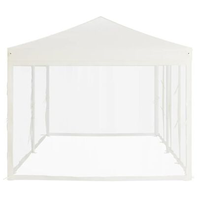 vidaXL Tente de réception pliable avec parois Crème 3x6 m