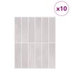 vidaXL Carrelage rectangulaire 10 pcs Beige 29 x 23 x 0,08 cm