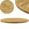vidaXL Dessus de table Bois de ch&ecirc;ne massif Rond 44 mm 700 mm