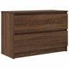 vidaXL Meuble TV chêne marron 80x35x54 cm bois d'ingénierie