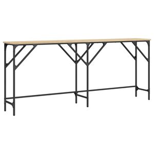 vidaXL Table console ch&ecirc;ne sonoma 180x29x75 cm bois d'ing&eacute;nierie