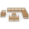 vidaXL Salon de jardin 14 pcs bois de pin massif
