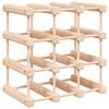 vidaXL Casier &agrave; vin pour 12 bouteilles 36x23x36 cm bois massif de pin