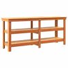 vidaXL &Eacute;tabli avec &eacute;tag&egrave;re 181,5 x 50 x 80 cm Bois de pin massif