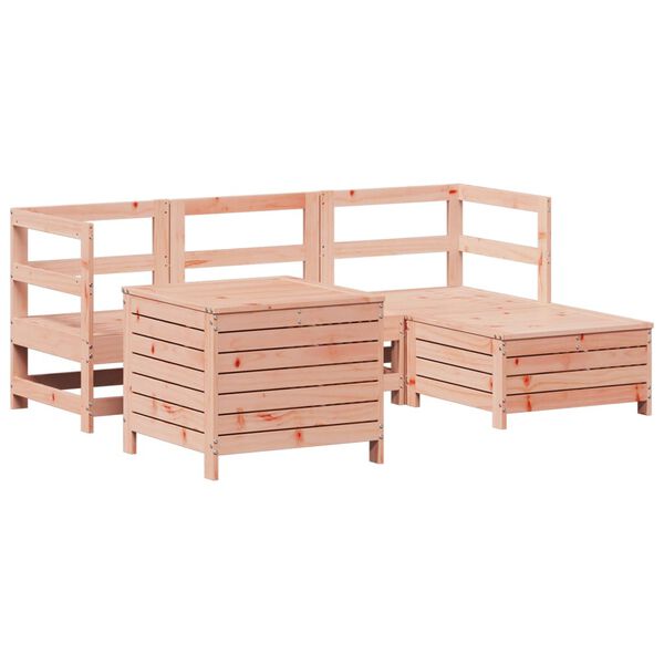 vidaXL Salon de jardin 5 pcs bois massif sapin de douglas