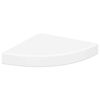 vidaXL &Eacute;tag&egrave;re d'angle flottante blanc 25x25x3,8 cm MDF