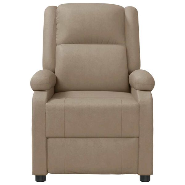 vidaXL Fauteuil de massage Cappuccino Similicuir