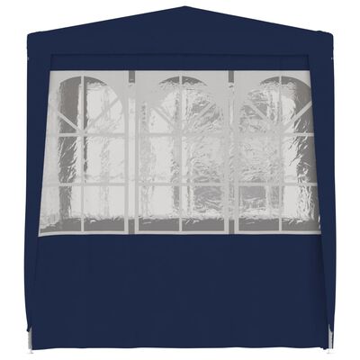 vidaXL Tente de réception avec parois latérales 2x2 m Bleu 90 g/m²