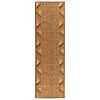 vidaXL Tapis Couloir FLORNES Tiss&eacute; Ocre 100 x 200 cm PP 7 mm