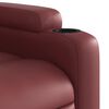 vidaXL Fauteuil inclinable de massage &eacute;lectrique rouge bordeaux