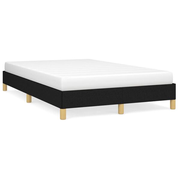 vidaXL Cadre de lit sans matelas noir 120x200 cm tissu