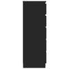 vidaXL Commode Noir 60x36x103 cm Bois d'ing&eacute;nierie