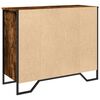 vidaXL Buffet chêne fumé 91x35,5x74,5 cm bois d'ingénierie