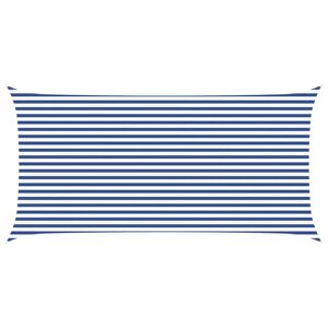 vidaXL Voile d'ombre Bleu et Blanc 6 x 3 m 100 % polyester Oxford