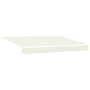 vidaXL Toile de rechange pour auvent Cr&egrave;me 235 x 195 cm Polyester