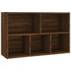 vidaXL Biblioth&egrave;que/Buffet ch&ecirc;ne marron 50x25x80 cm bois d'ing&eacute;nierie