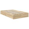 vidaXL Lit de Rangement Ch&ecirc;ne Sonoma 120 x 200 cm Bois d'ing&eacute;nierie