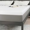 vidaXL Surmatelas Blanc 140 x 200 x 7 cm Tissu Jacquard