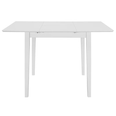 vidaXL Table à manger extensible Blanc (80-120)x80x74 cm MDF