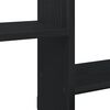 vidaXL Étagère cube murale 5 compartiments noir bois d'ingénierie