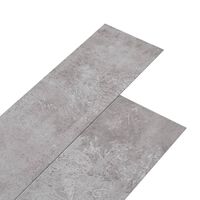 vidaXL Planches de plancher PVC 5,02 m² 2 mm Autoadhésif Gris terre