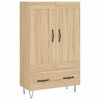vidaXL Buffet haut ch&ecirc;ne sonoma 69,5x31x115 cm bois d'ing&eacute;nierie