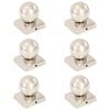 vidaXL Bouchons de poteau 6 pcs Globe final Acier inoxydable 101x101mm