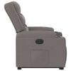 vidaXL Fauteuil inclinable taupe tissu