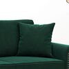 vidaXL Coussins d&eacute;coratifs lot de 2 Vert fonc&eacute; 40x40 cm Velours