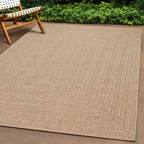 vidaXL Tapis ZIZUR beige 80x250 cm aspect de jute int&eacute;rieur ext&eacute;rieur