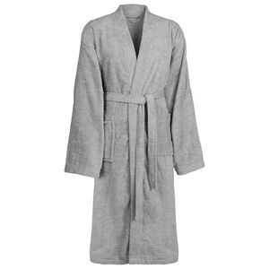 vidaXL Peignoir KINN Gris S Coton
