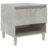 vidaXL Table de chevet Gris b&eacute;ton 50x46x50 cm Bois d'ing&eacute;nierie